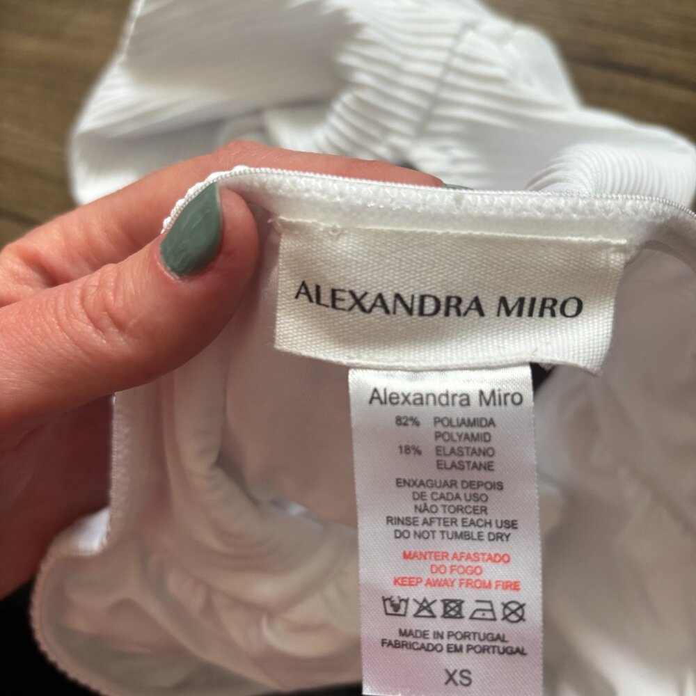 Alexandra Miro - Anya Swimsuit (White Rib) - Picture 5 of 5